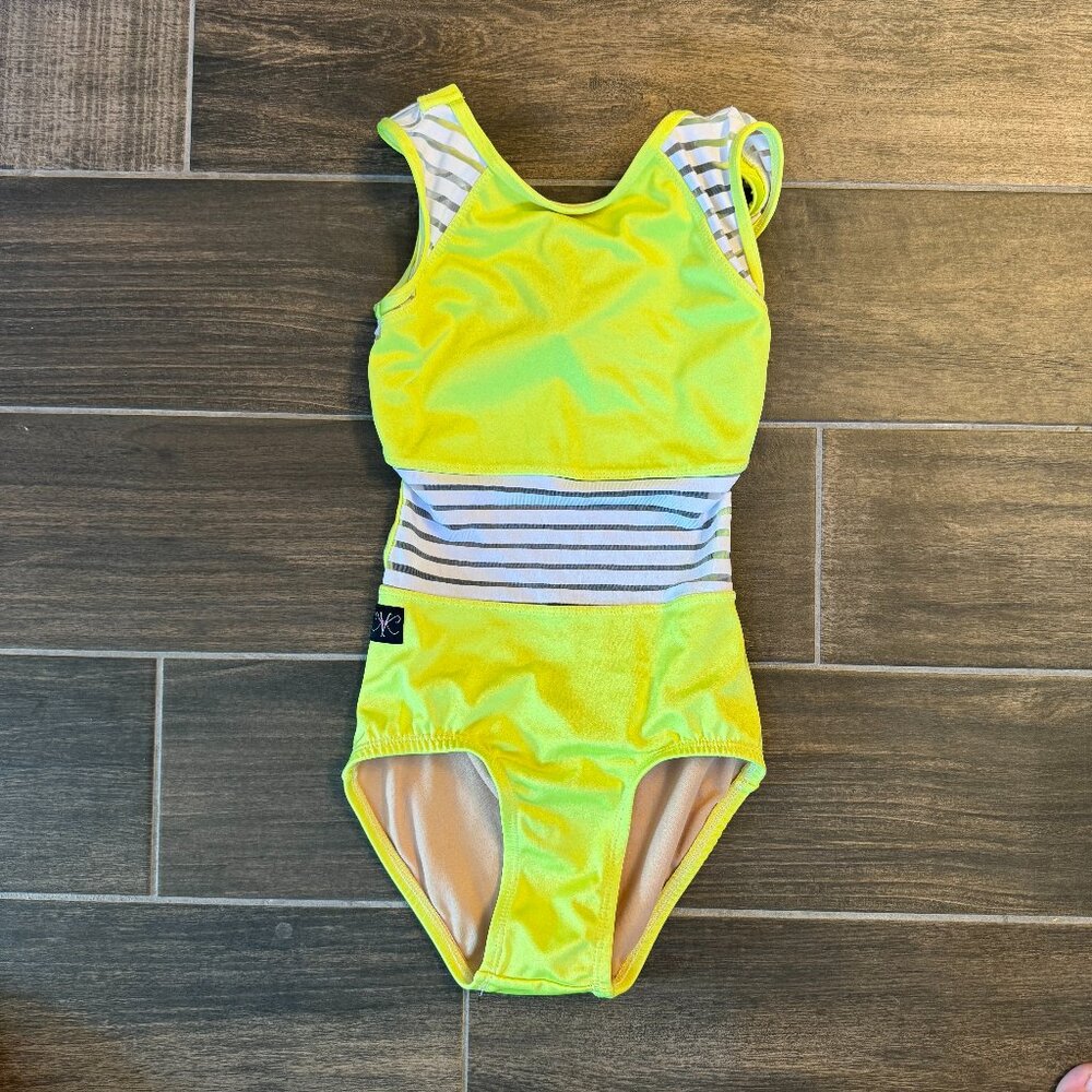 Kandi Kouture Neon Yellow Leotard - Child XL